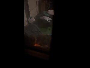 Window peep on neighbor sucking dick in her apartment Picture 2