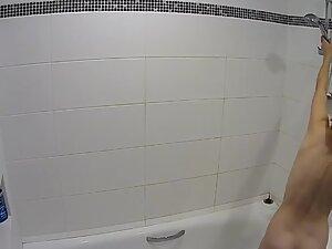 Petite girl spied while showering and washing butt crack Picture 2