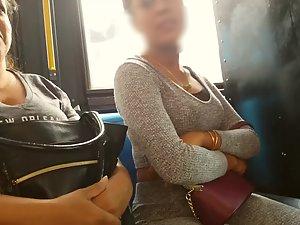 Bus voyeur checks out fine exotic girl Picture 5