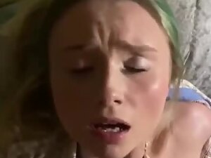 Punk girl sucks dick and gets lots of cum