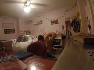 Spying on naked sister making selfies in her room Picture 7