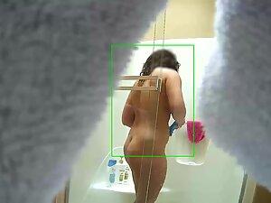 Hidden cam caught her fucking herself in shower Picture 3