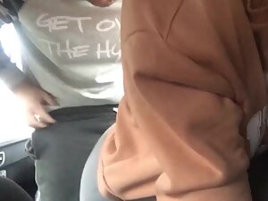 Blowjob and doggy style in the car by the highway Picture 6