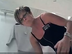 Angry milf found the hidden camera