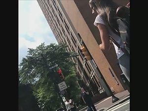 Voyeur caught perfect schoolgirl on street Picture 8