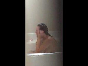 Peeping on neighbor's wife in the bathtub Picture 3