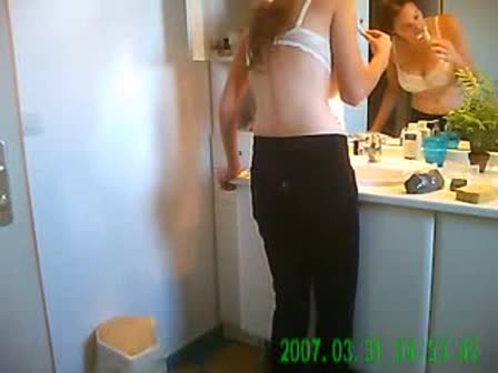 Redhead Girl Masturbating Spy Cam - Redhead sister nude on a hidden camera - Voyeur Videos