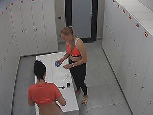 Spying on a sexy moment in female locker room Picture 1