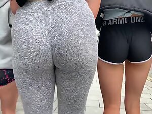 Two friends with totally different hot asses