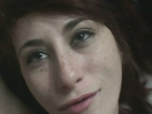 Freckles covered with cum after sex